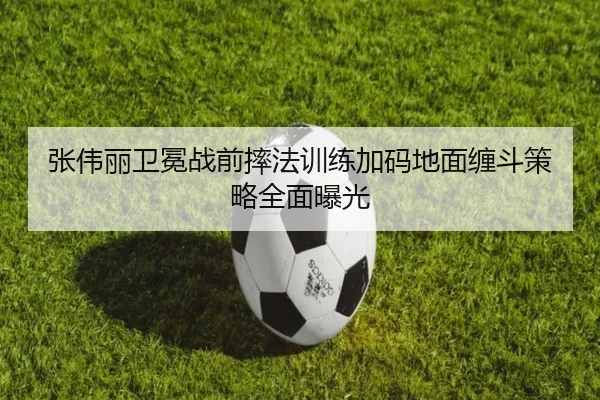 张伟丽卫冕战前摔法训练加码地面缠斗策略全面曝光